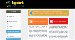 Desktop Screenshot of ingenieria-industrial.net